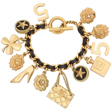 chanel vintage bracelet|Chanel charms for bracelet making.